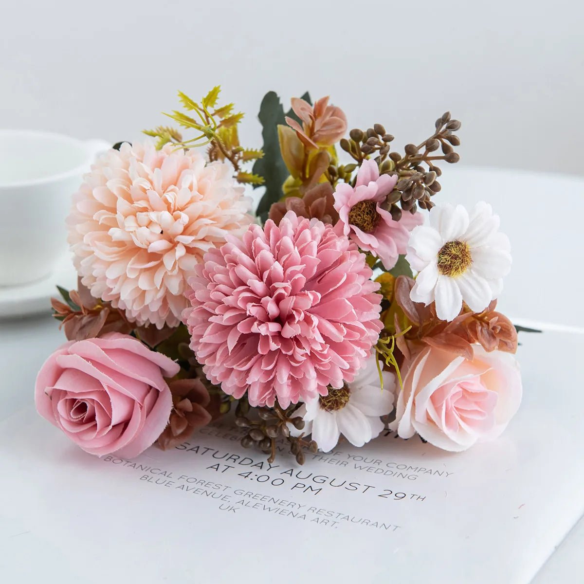 Roses artificielles en soie, fleurs artificielles, pour mariage,