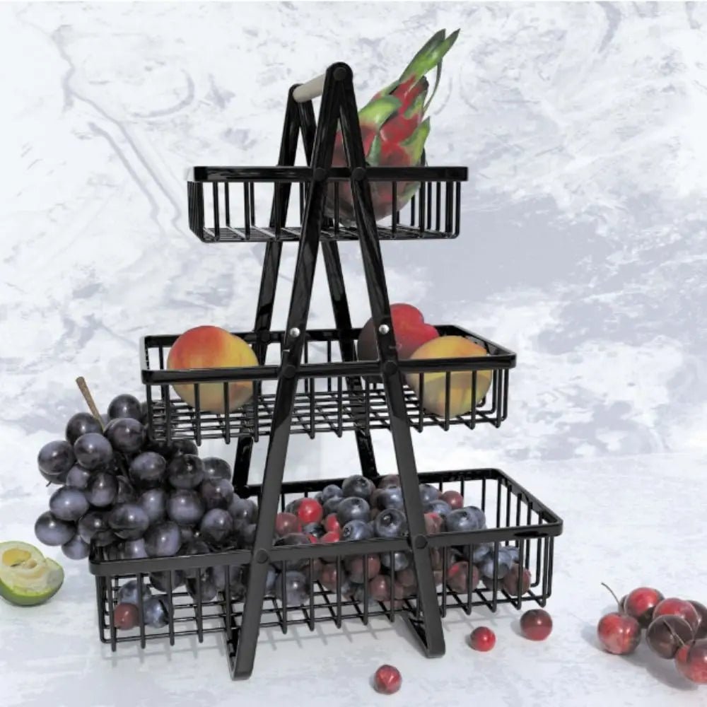 Panier à fruits Portable à 2 niveaux | ElegantHome