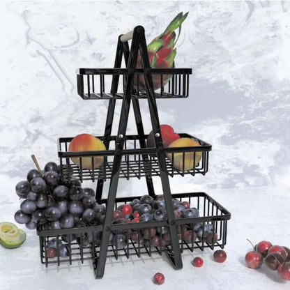 Panier à fruits Portable à 2 niveaux | ElegantHome