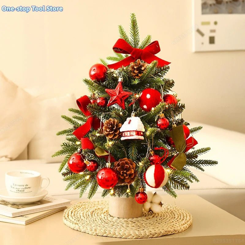 Mini ensemble d'arbre de noël | Festif Bureau