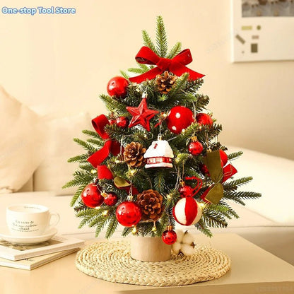 Mini ensemble d'arbre de noël | Festif Bureau