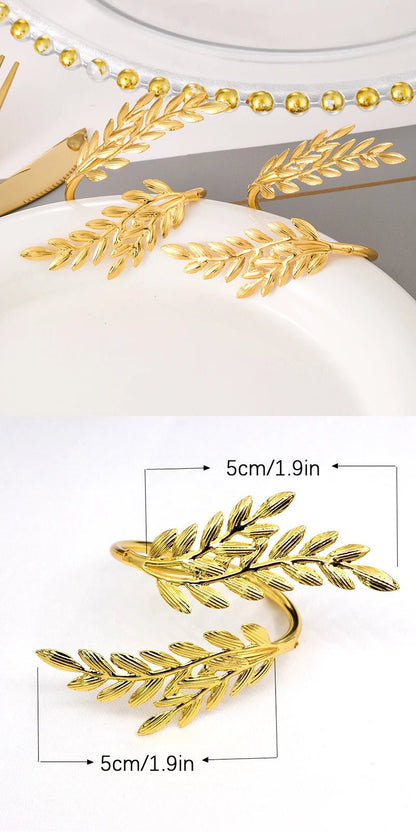 Ronds de Serviette en Blé localité, Porte-Serviette en Métal