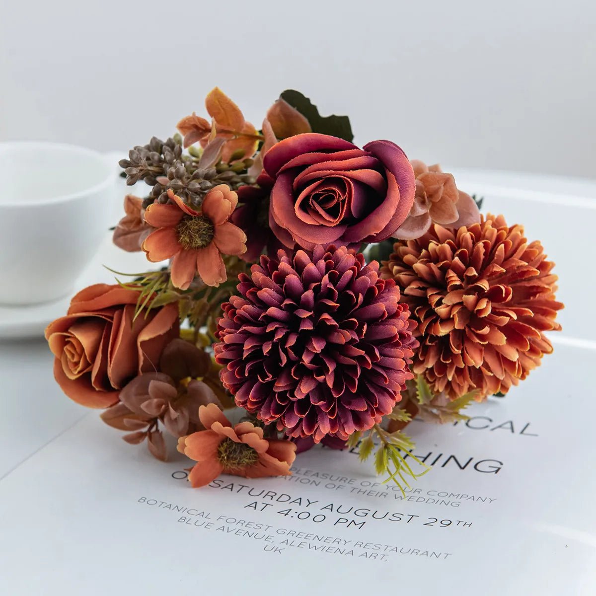 Roses artificielles en soie, fleurs artificielles, pour mariage,