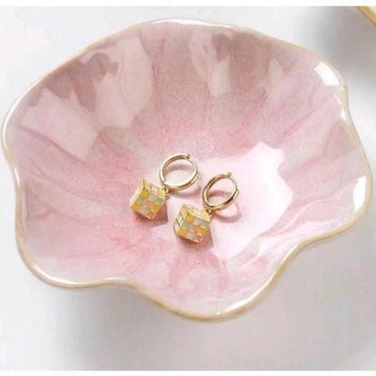 Plateau de rangement en céramique Lotus