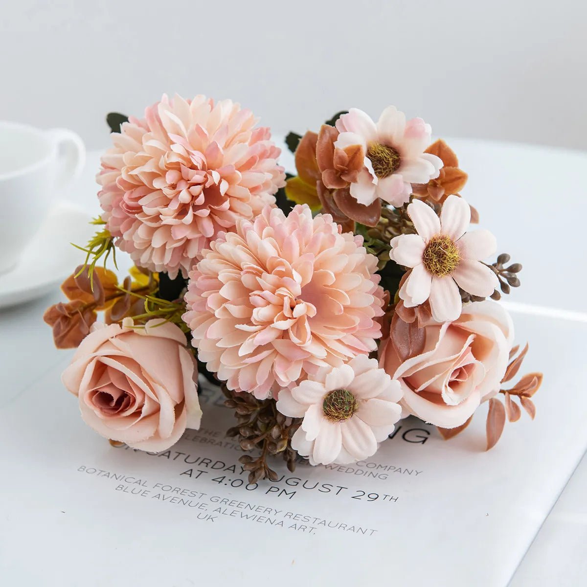 Roses artificielles en soie, fleurs artificielles, pour mariage,