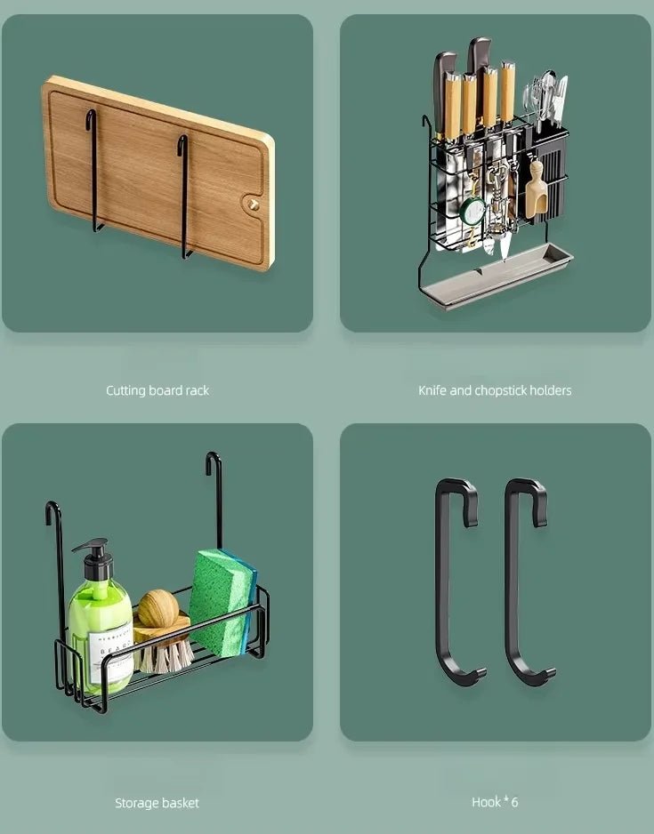 Égouttoir à vaisselle sur l'évier,