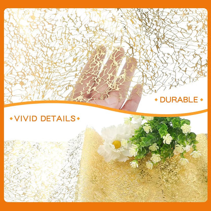 Nappe Table doré à paillettes métalliques