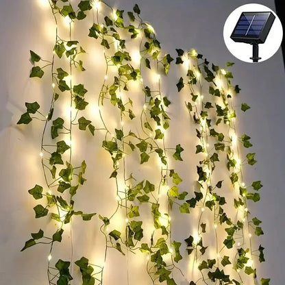 Guirlande solaire de vigne LED lumières de noël solaires