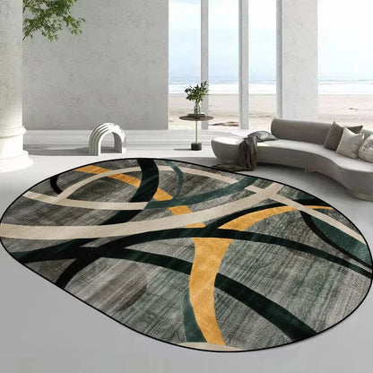 Tapis ovales de style moderne pour salon,