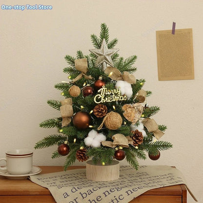 Mini ensemble d'arbre de noël | Festif Bureau