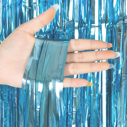 Rideau à franges en feuille d'aluminium