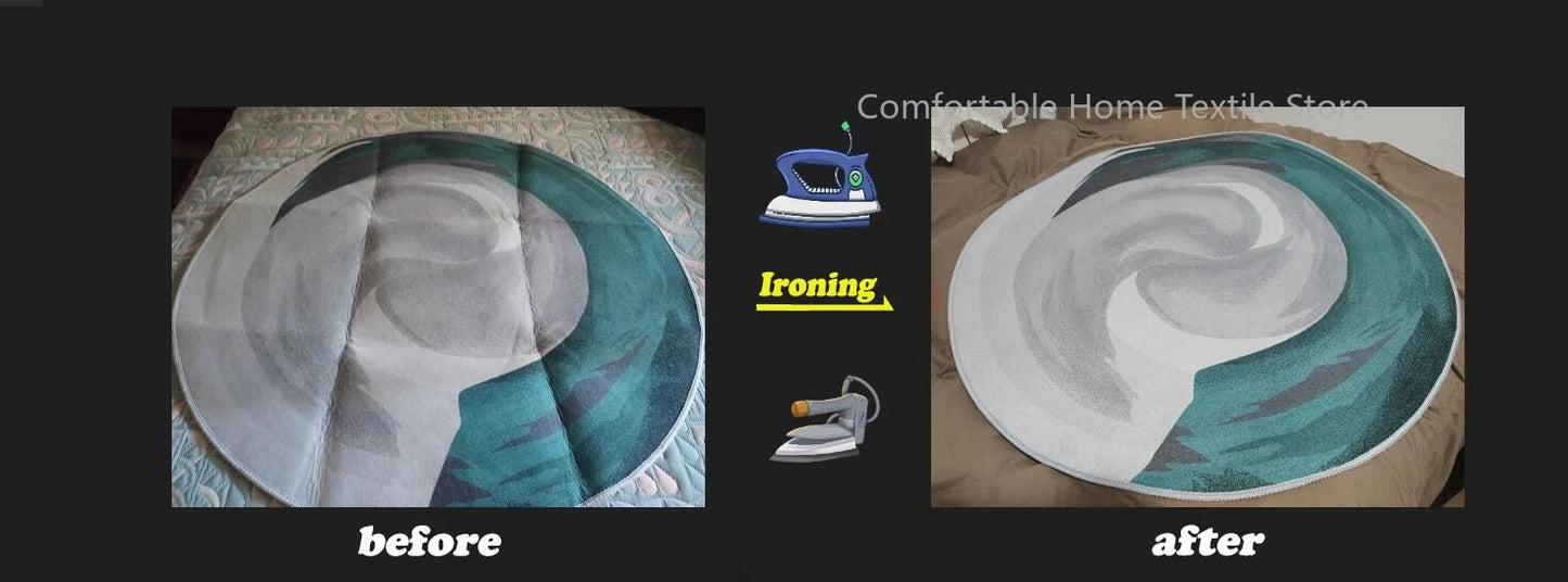 Tapis doré de luxe de forme spéciale