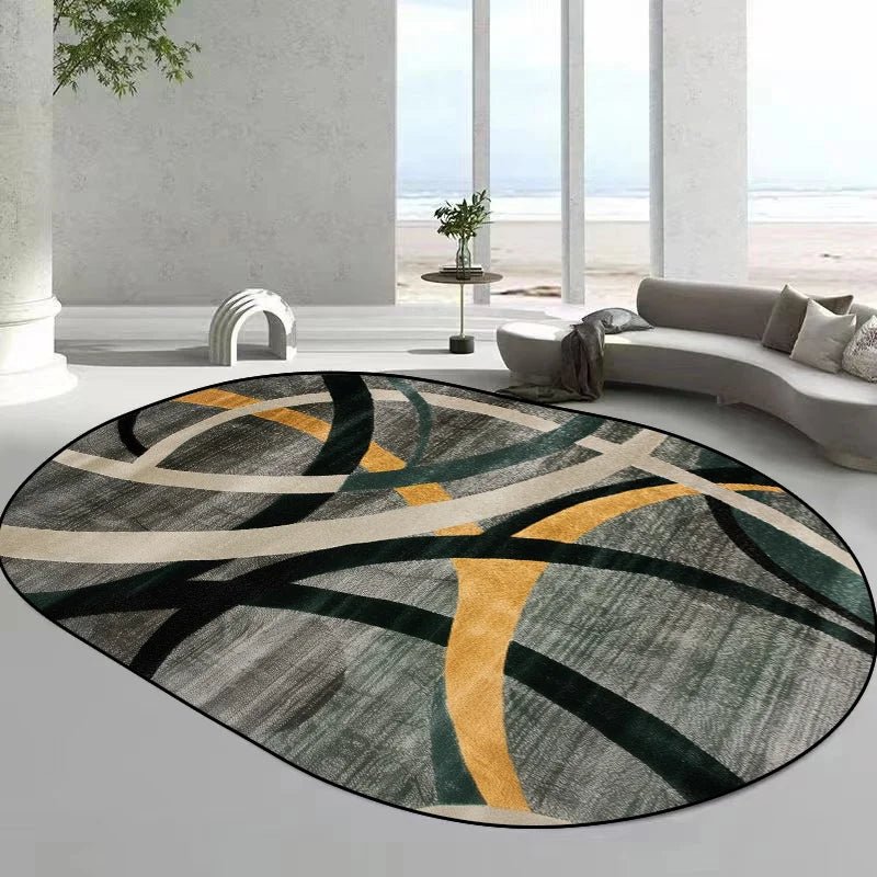 Tapis ovales de style moderne pour salon,