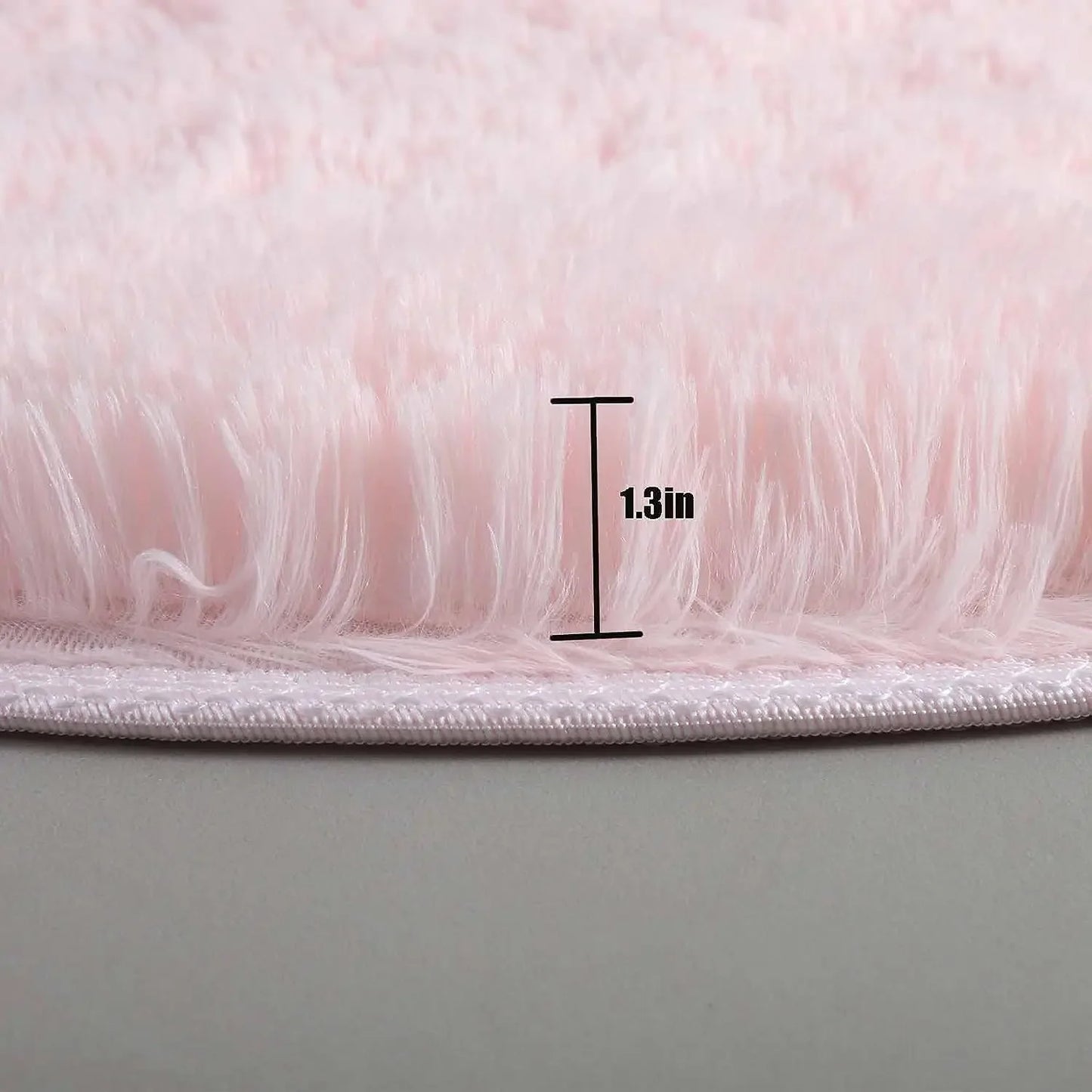 Tapis rond en peluche Super doux, blanc moelleux, pour Salon, décoration de maison,