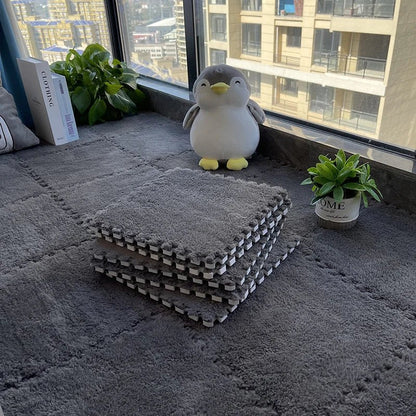 Polymère de jeu en peluche douce pour enfants, tapis de puzzle en mousse brûleur, jouets pour bébé, garder au chaud dans la chambre.