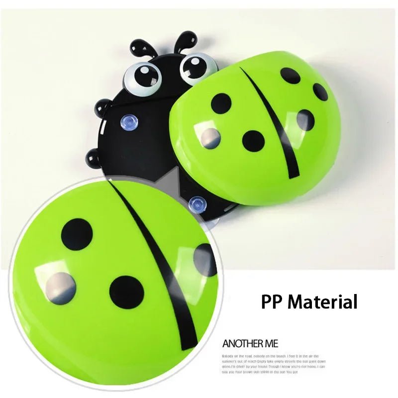 Porte-brosse à dents à ventouse mignon, supports de rangement créatifs pour stylos coccinelle sept étoiles,