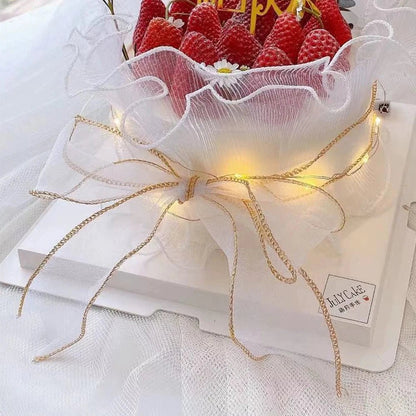 Ruban en Organza filaire transparent