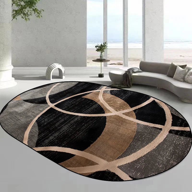 Tapis ovales de style moderne pour salon,