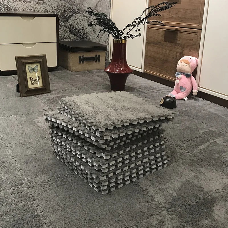 Polymère de jeu en peluche douce pour enfants, tapis de puzzle en mousse brûleur, jouets pour bébé, garder au chaud dans la chambre.