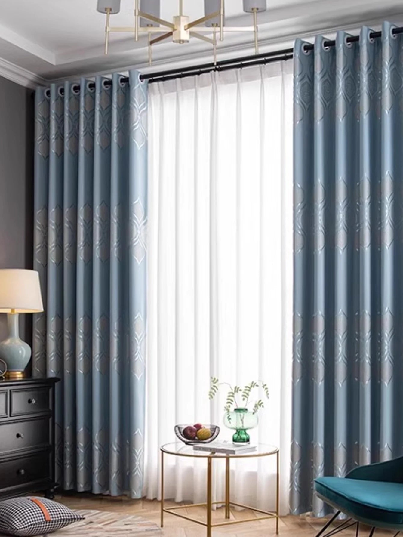 Rideau chambre Ins Style lumière luxe occultant