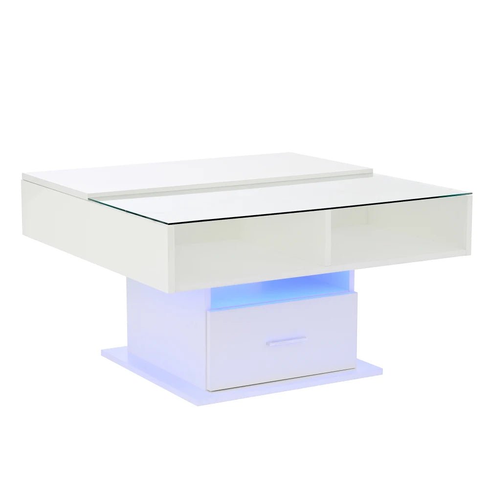 Table basse multifonctionnelle avec éclairage LED