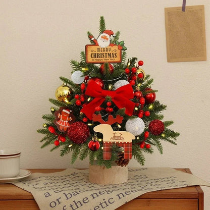 Mini ensemble d'arbre de noël | Festif Bureau