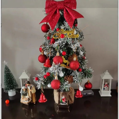 joyeux arbre de noël bureau maison