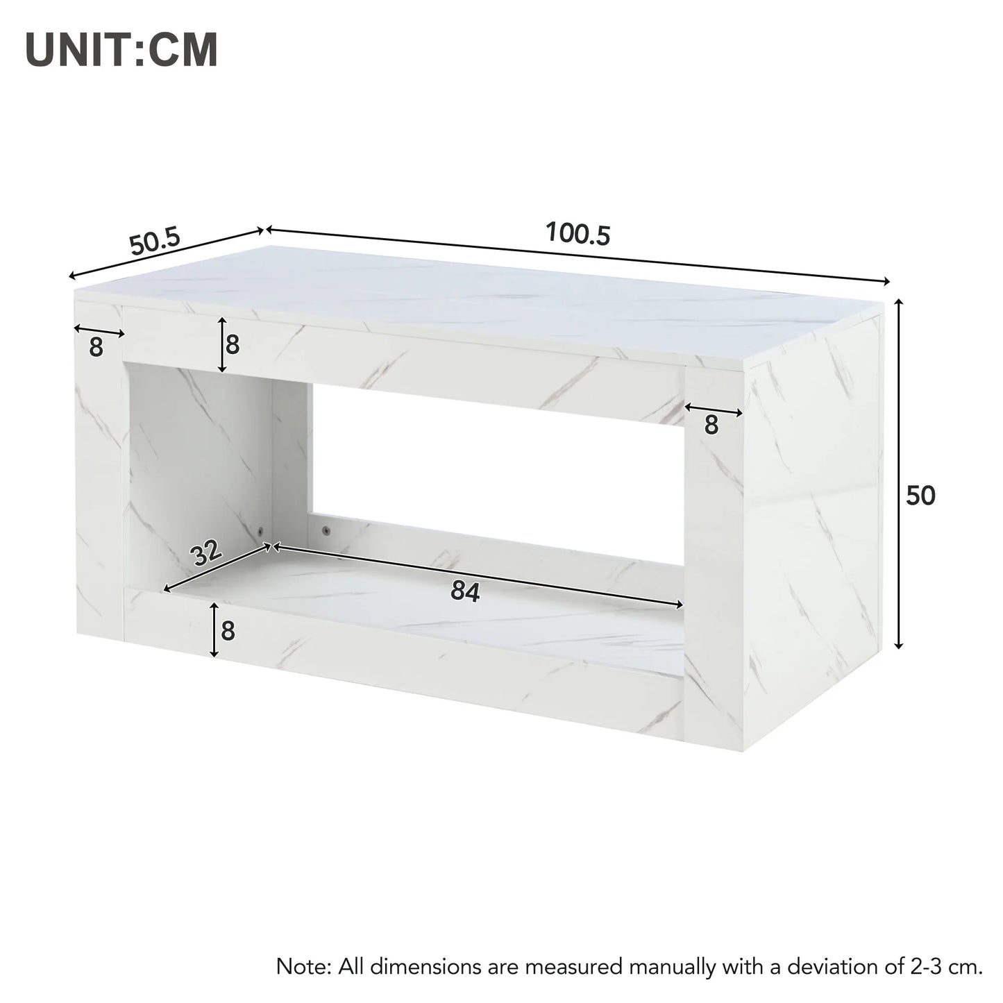 Table basse LED moderne, table basse pour salon,