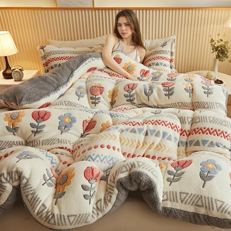 couette couverture épaissie chaude flanelle