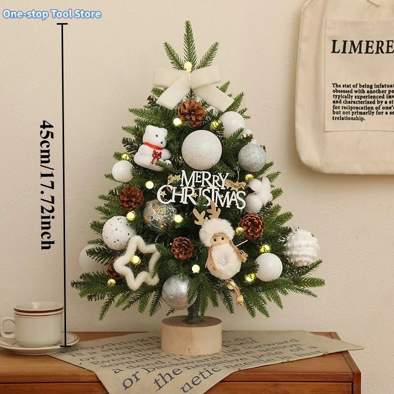 Mini ensemble d'arbre de noël | Festif Bureau