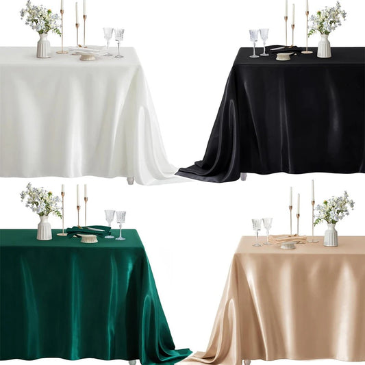 Nappe rectangulaire en Satin pour mariage