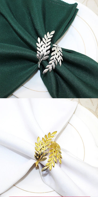 Ronds de Serviette en Blé localité, Porte-Serviette en Métal