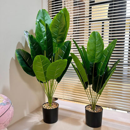 18 feuilles plantes artificielles grand palmier Tropical