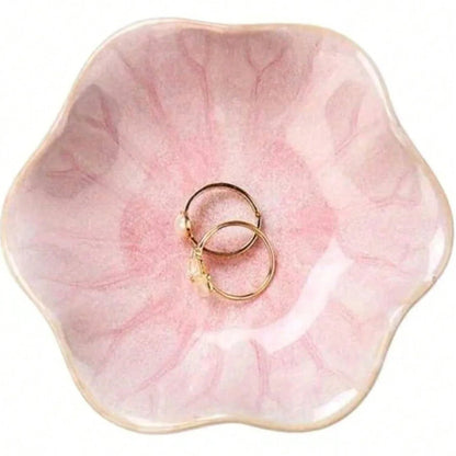 Plateau de rangement en céramique Lotus