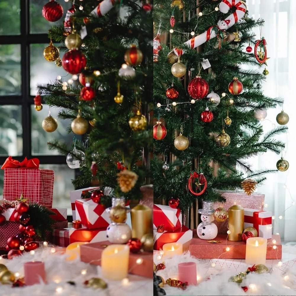 Boule de noël 3/6CM, 44 pièces, ornements de décoration d'arbre de noël