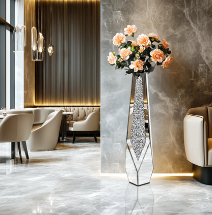 Grand Vase à miroir au sol