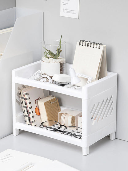 Support de rangement de bureau Double | OrganizeMax