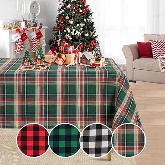 Nappe à carreaux de Noël épaisse et durable