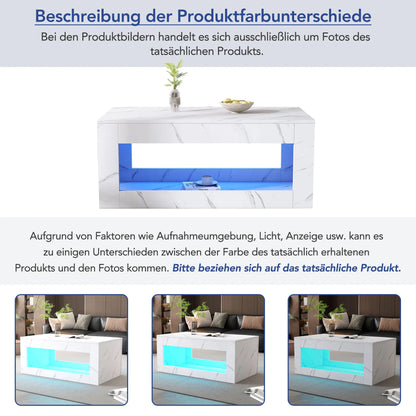 Table basse LED moderne, table basse pour salon,