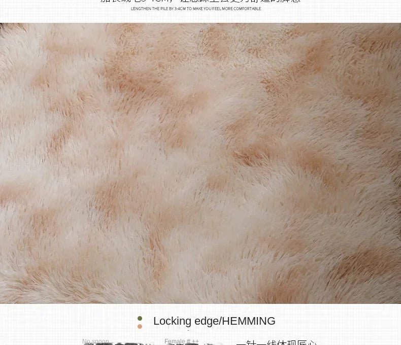 Tapis rond en peluche Super doux, blanc moelleux, pour Salon, décoration de maison,