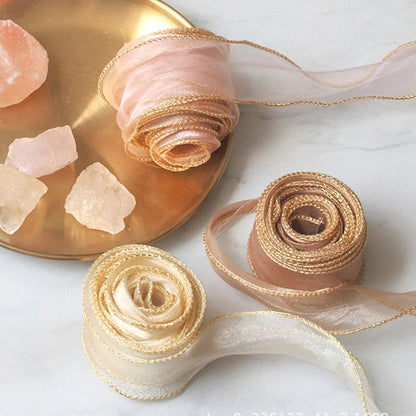 Ruban en Organza filaire transparent