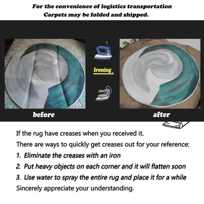 Tapis ovales de style moderne pour salon,