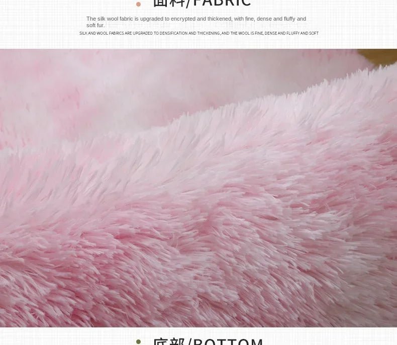 Tapis rond en peluche Super doux, blanc moelleux, pour Salon, décoration de maison,