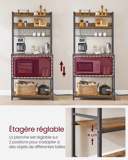Étagère de Cuisine avec Multiprise,