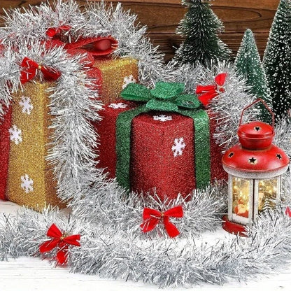 Guirlande de guirlandes dorées de 2M