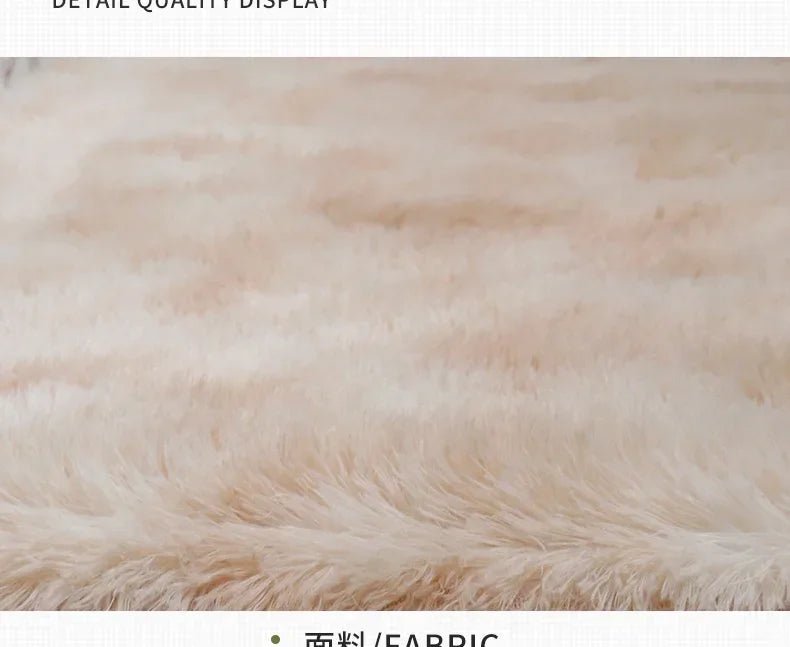 Tapis rond en peluche Super doux, blanc moelleux, pour Salon, décoration de maison,