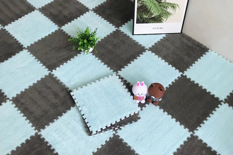 Polymère de jeu en peluche douce pour enfants, tapis de puzzle en mousse brûleur, jouets pour bébé, garder au chaud dans la chambre.