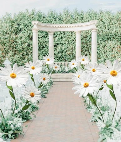 Grands fleurs de marguerite artificielles géantes