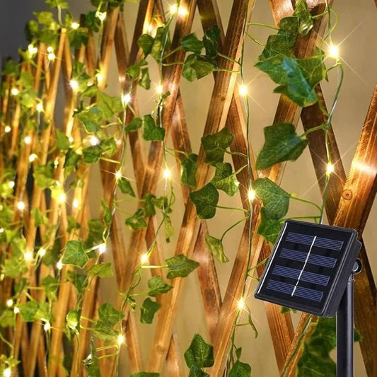 Guirlande solaire de vigne LED lumières de noël solaires