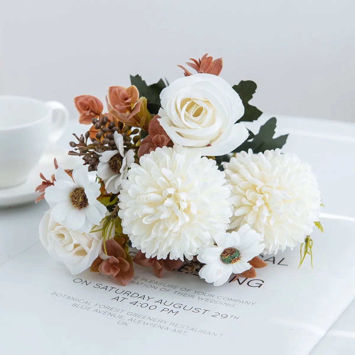 Roses artificielles en soie, fleurs artificielles, pour mariage,